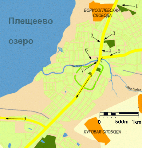 Pereslavl map